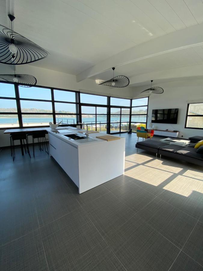 Maison Villa Montmarin Vue Mer Bretagne Nord Vers Roscoff Carantec Morlaix Plouescat Locquenole Avec Son Spa Et Sa Vue Mer Esterno foto