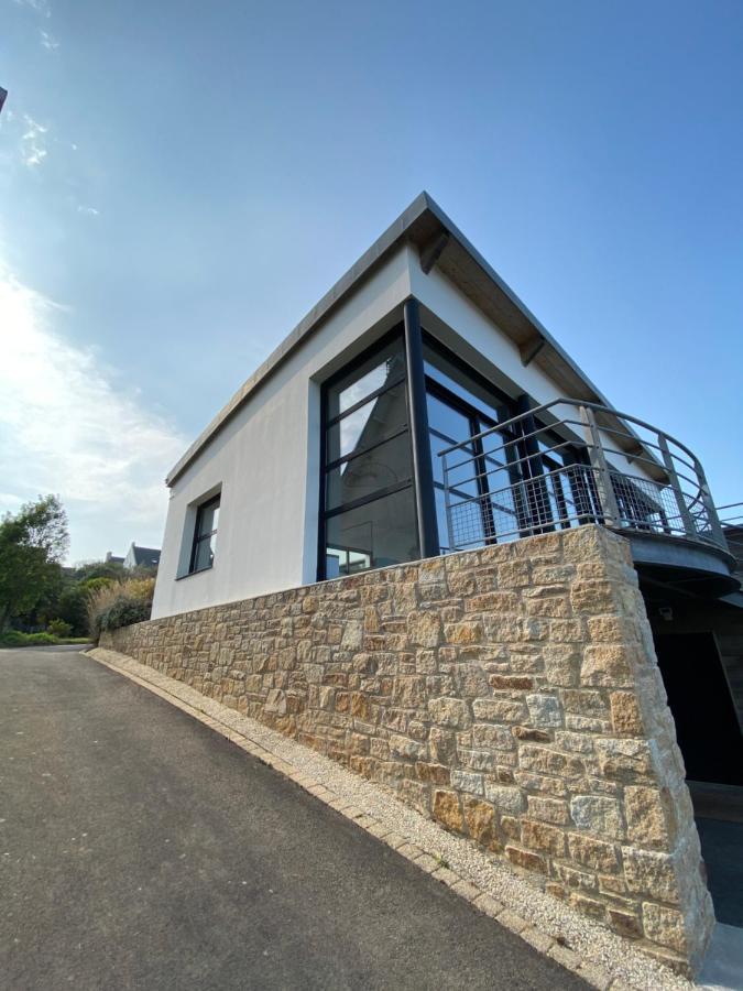 Maison Villa Montmarin Vue Mer Bretagne Nord Vers Roscoff Carantec Morlaix Plouescat Locquenole Avec Son Spa Et Sa Vue Mer Esterno foto